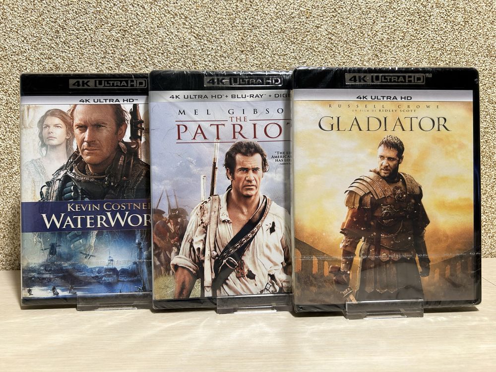 4K Ultra HD Blu-ray Гладиатор /Патриот/Робин Гуд с переводом.