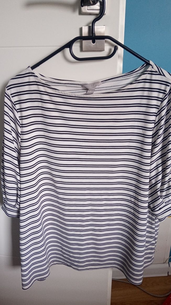 H&M XL 42 44 bluzka w paski