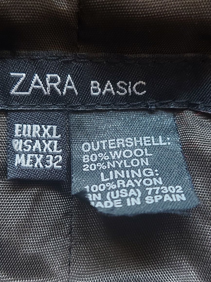 Kurtka damska rozmiar XL Firma ZARA 80%wełna