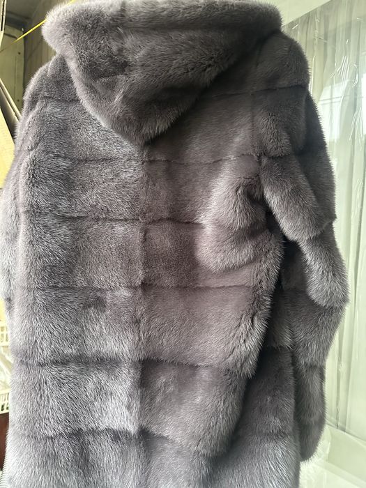 Норковая шуба s автоледи с капюшоном Lola Forner Италия скандинавка