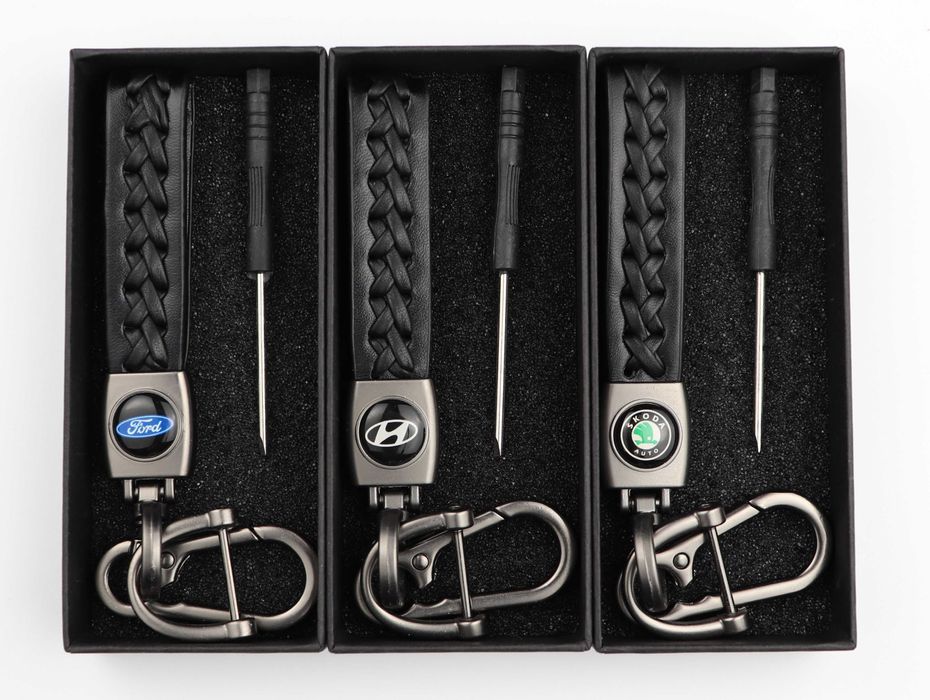 Шкіряний (кожаный) брелок BMW, Mercedes, Volkswagen, Audi, Kia, Nissan