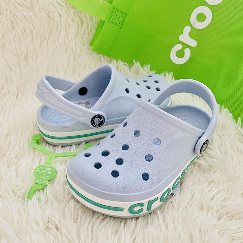 Кроксы детские Белые Crocs baya band c8-j3