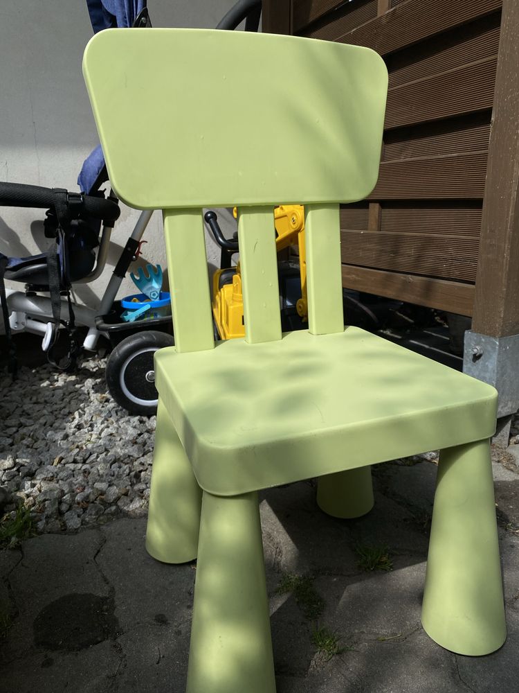 Krzesełko zielone Ikea Mammut