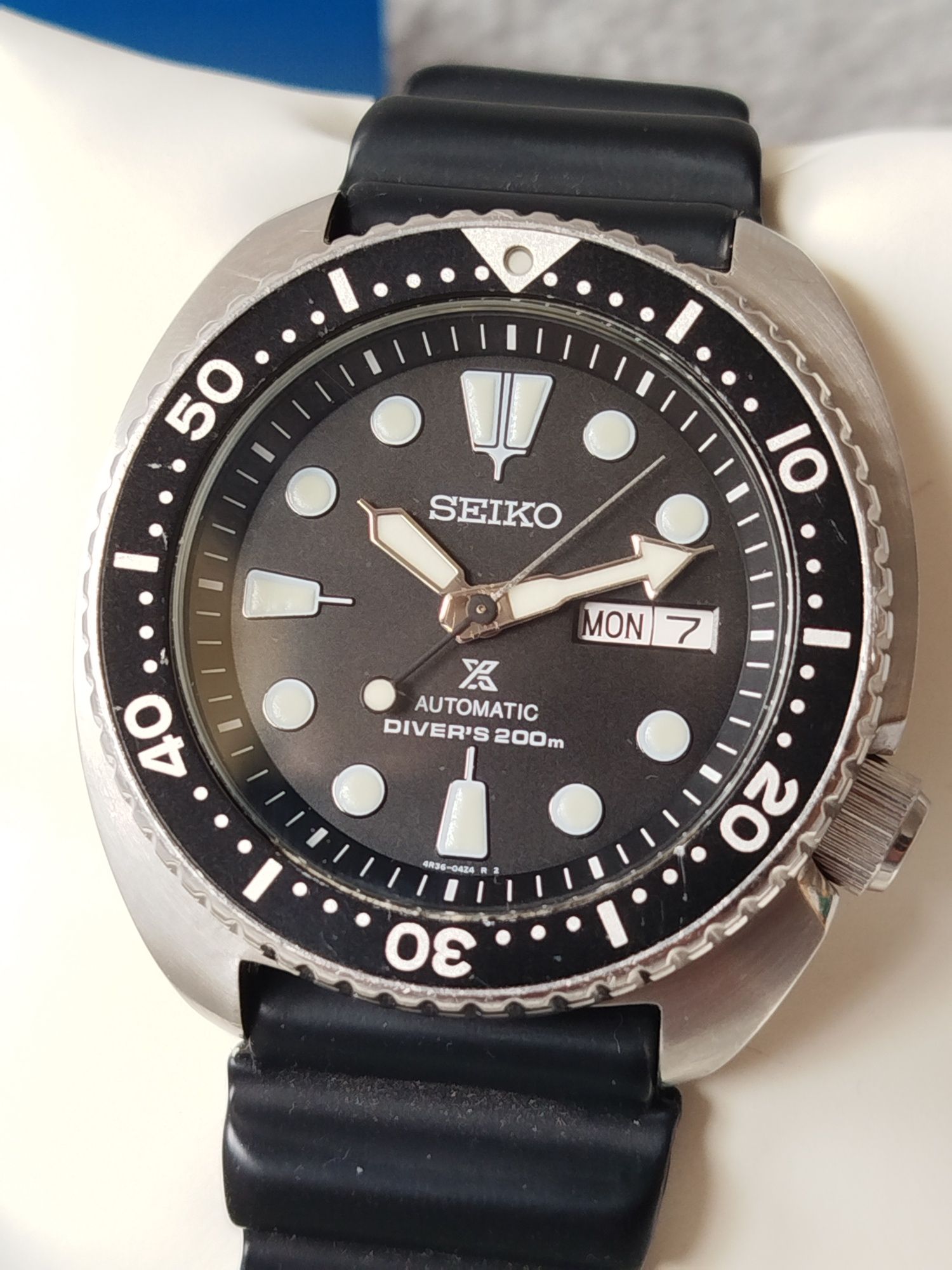 Zegarek Seiko Prospex SRP777K1 Scuba Diver's 4R36-04Y0 srebrny czarny
