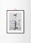 Plakat minimalistyczny ,,Spacer"