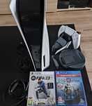 Playstation 5 ps5 z napędem + oryginalny pad + gry