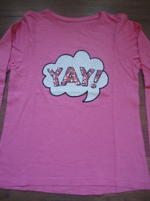 TAM.7/8A (128cm) - PRIMARK Sweat rosa "YAY!"