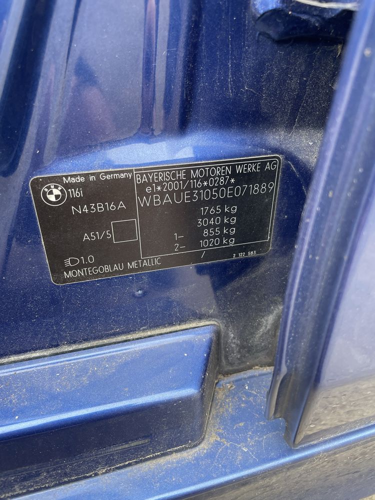 Bmw e87 seria 1 1.6 122km