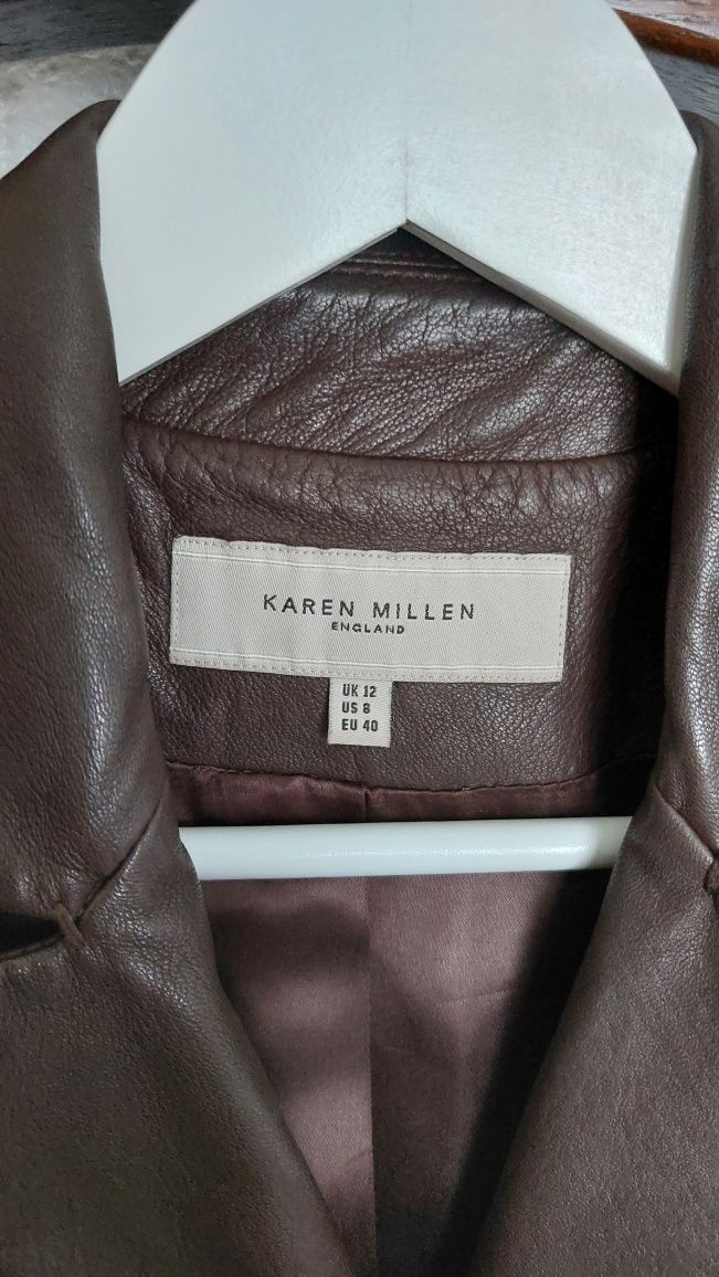 Шкіряна натуральна куртка "Karen Millen"