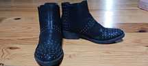 Botas pretas n37 francesco milano