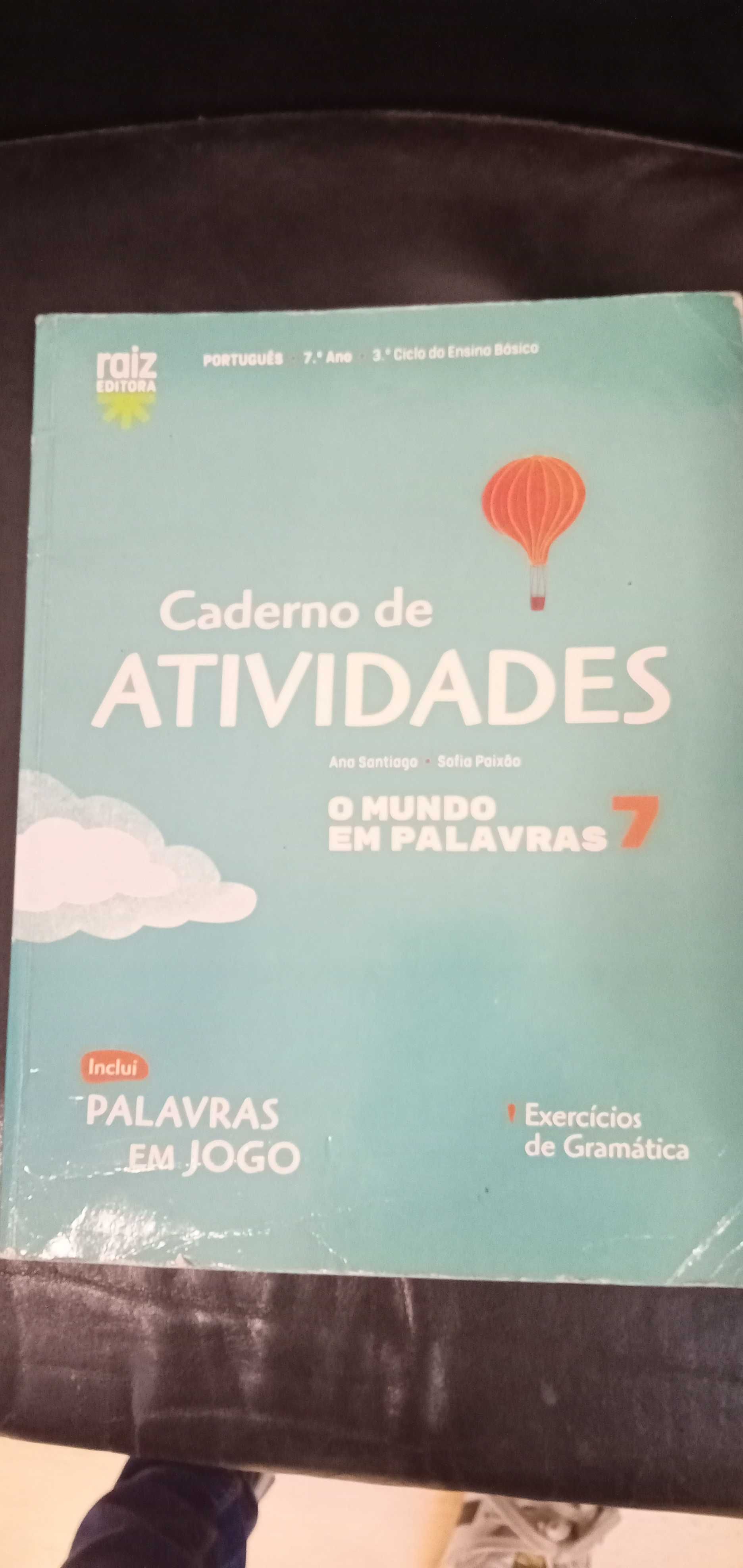 Livros e cadernos de actividades/fichas 6° 7° 8° ano