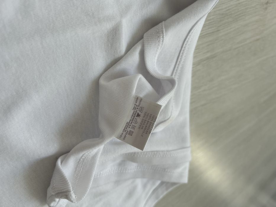 Podkoszulka męska biała bawełniana top M Henderson Basic gładka