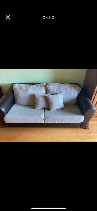 Sofa em pele bom estado