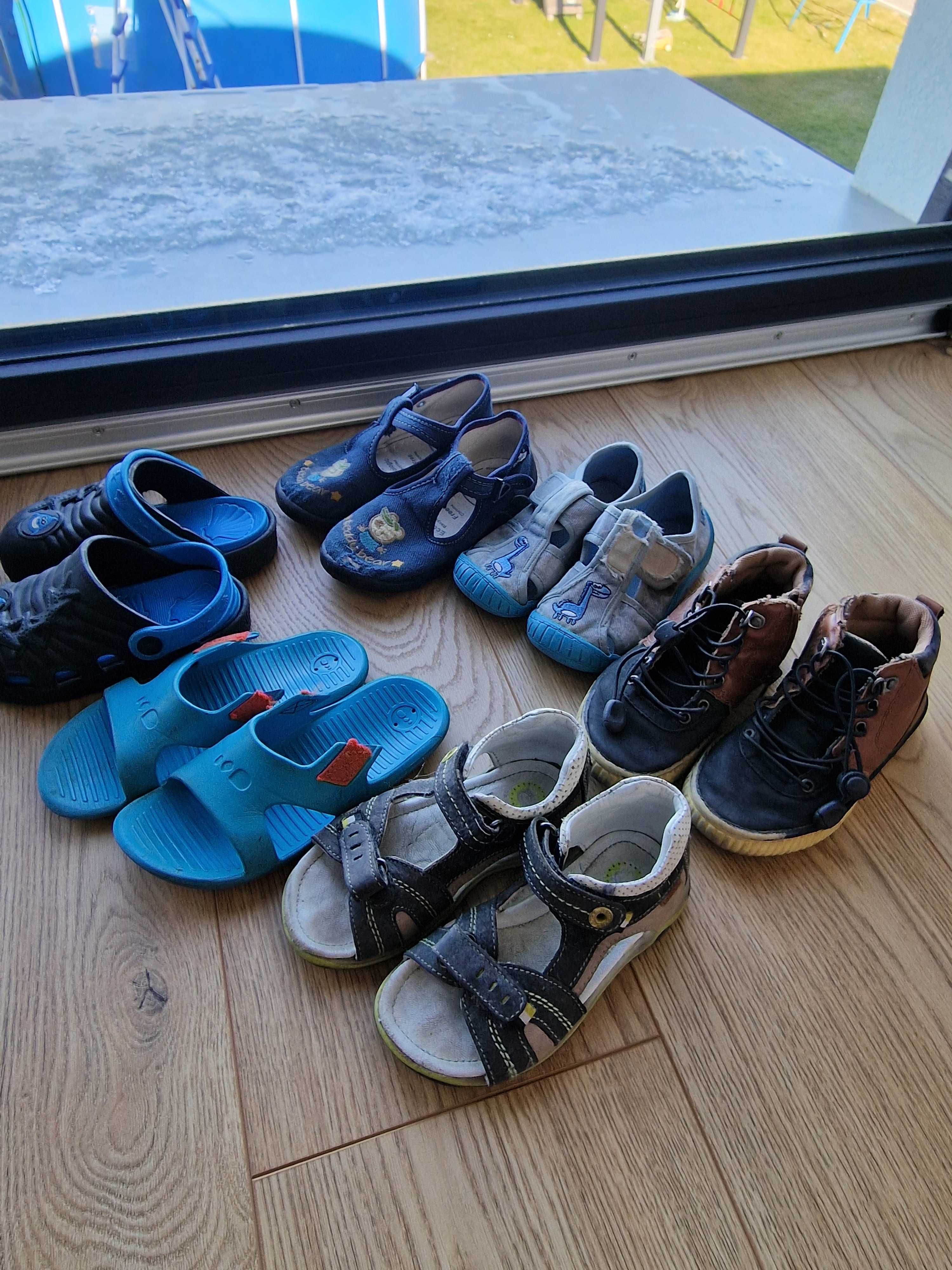 Sandały Lasocki 25r + crocsy, klapki kapcie, półbuty reserved, kalosze