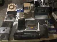 Máquinas fotográficas gravadores rádios antigos