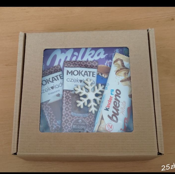 Box słodyczy , gotowa paczka na prezent