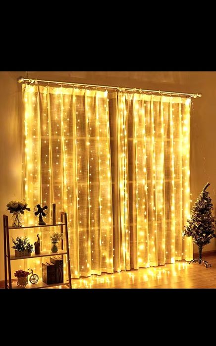 Гірлянда штора  3:3 Роса