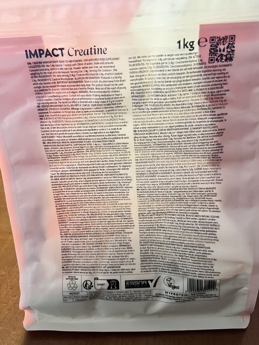 Creatina 1Kg MyProtein