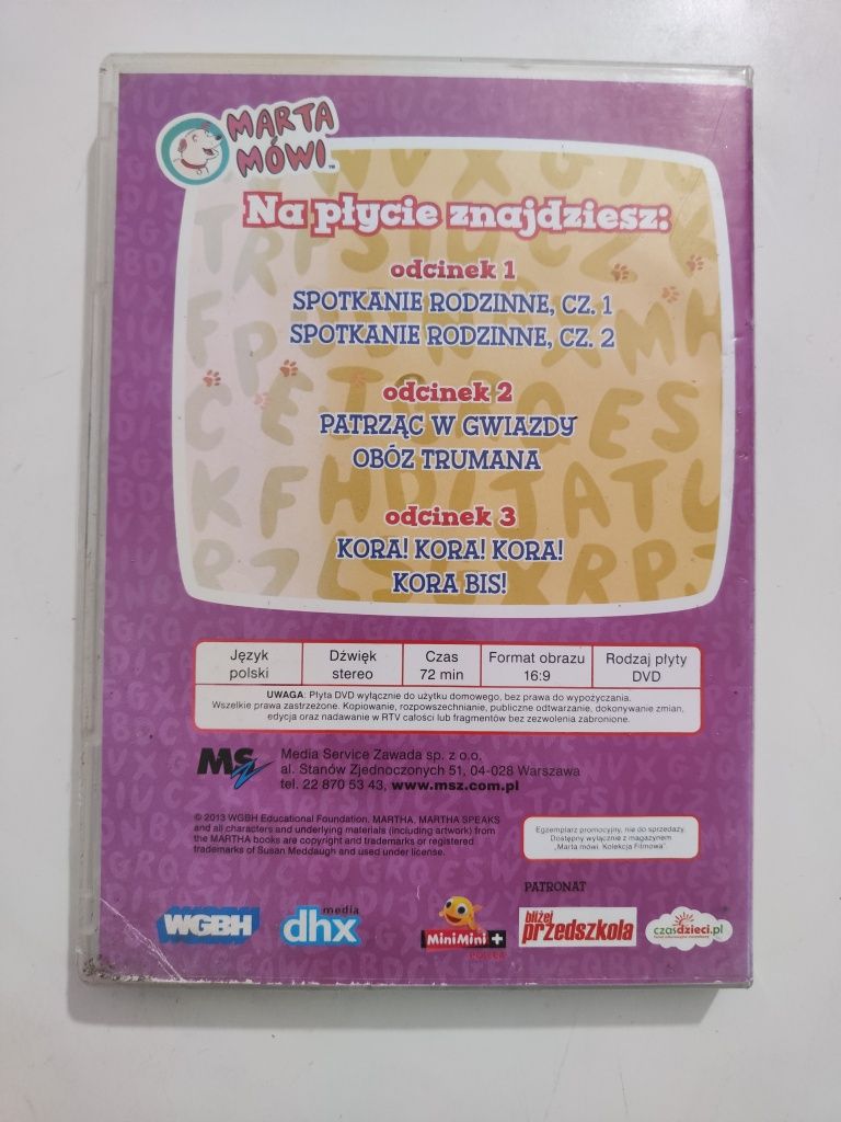 Marta mówi część 13 Spotkanie rodzinne - płyta DVD bajka
