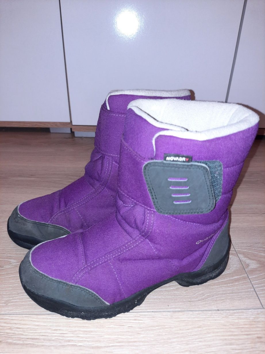 Buty Quechua zimowe śniegowce SH100 warm wodoodporne r.36   22,5cm