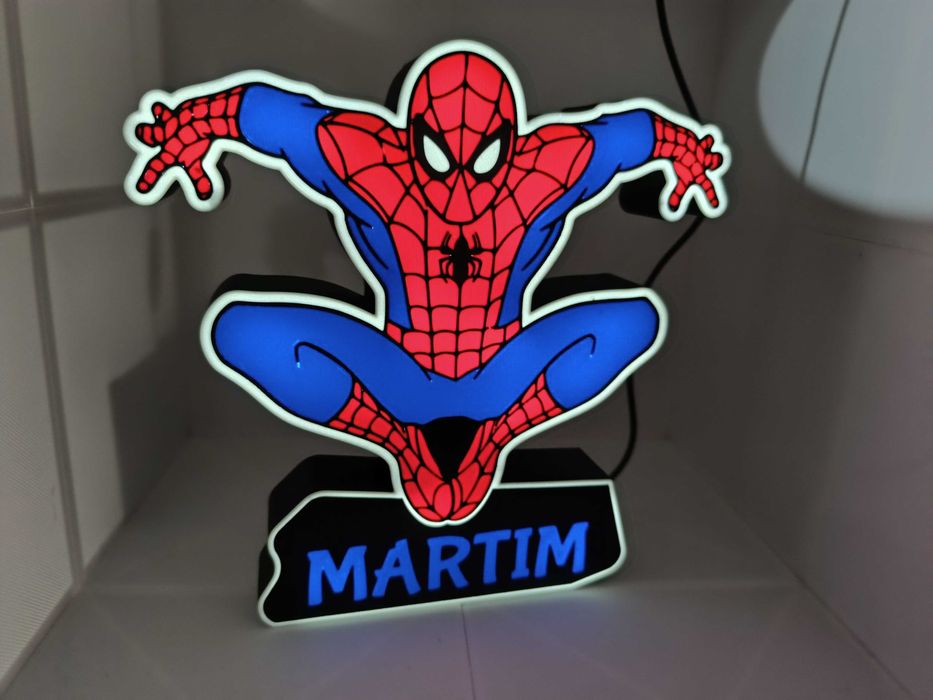 Luminária Personalizada Spider-Man