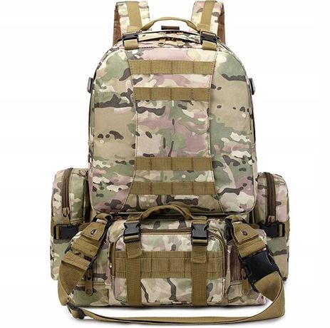 Plecak wojskowy turystyka militarny duży moro 50L wodoodporny K-669