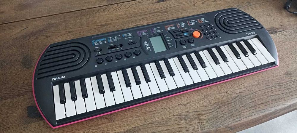 Keybord CASIO SA-78 różowy 44 klawisze