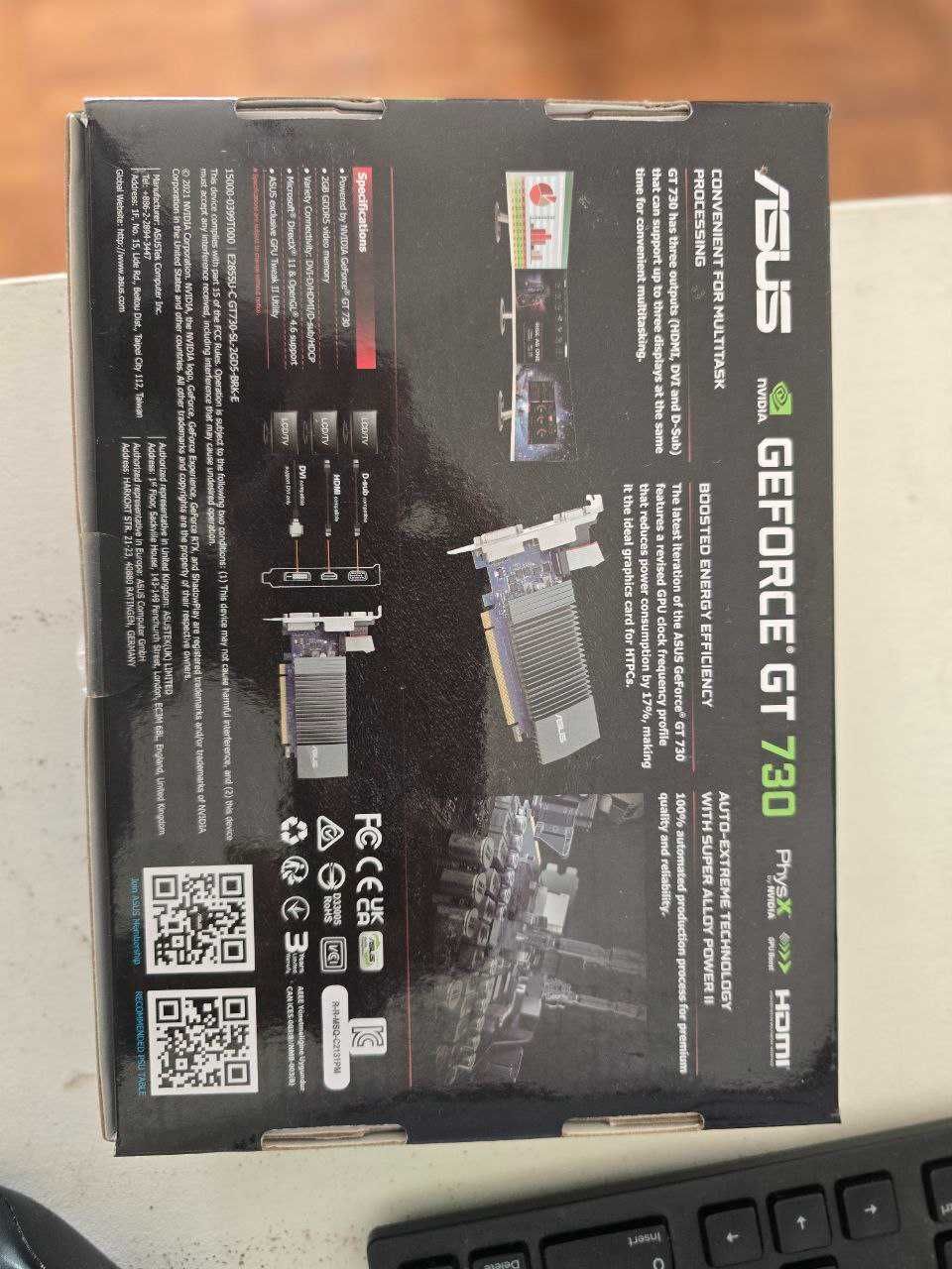 Placa Gráfica Asus GeForce GT730 2GB GDDR5