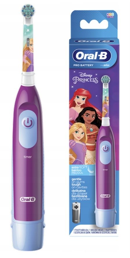 Детские электрические зубные щётки Oral-B braun с принцессами.