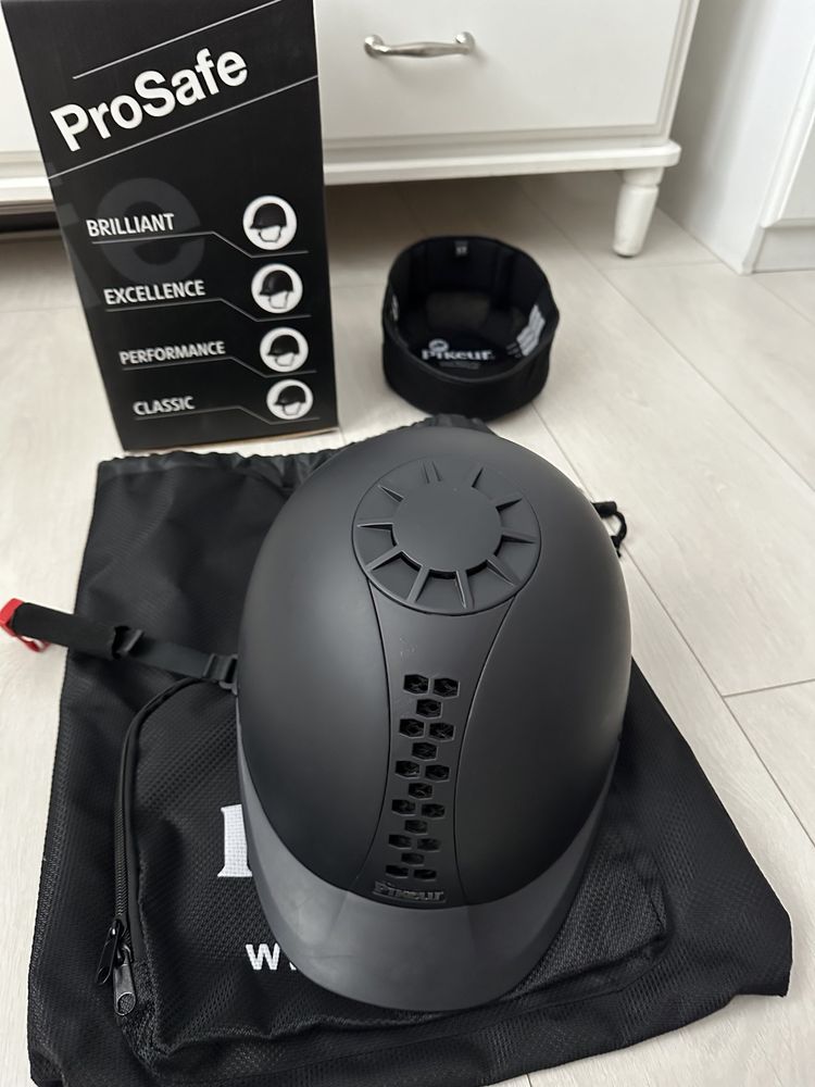 Pikeur Pro Safe Classic r. 57 kask jeździecki oryginalny karton worek