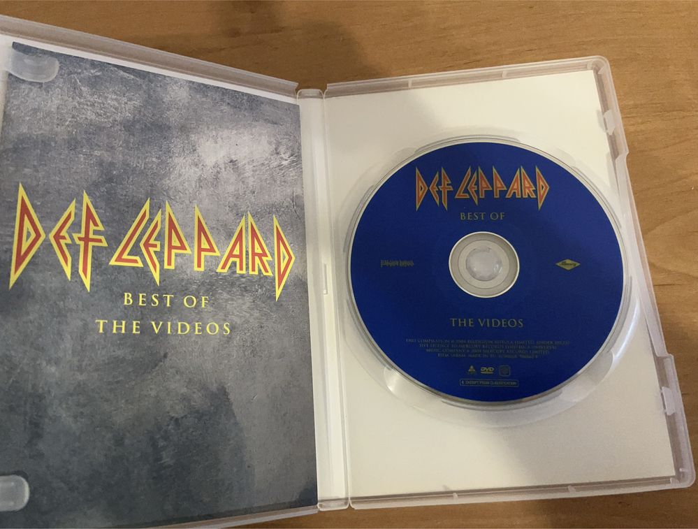 Фирменный dvd диск группы Def Lepard хард-рок