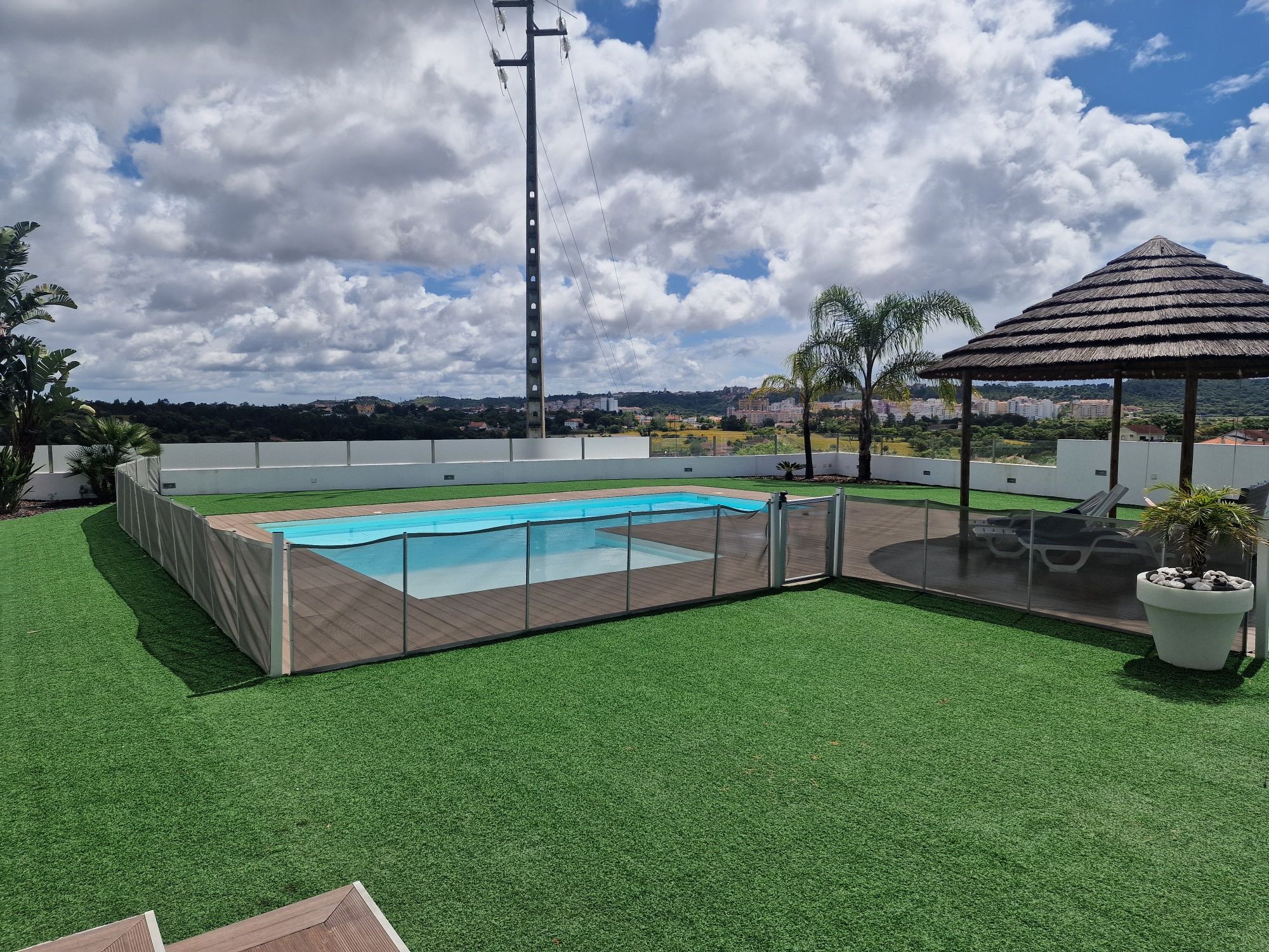 Vedação de proteção Piscina 25m com portão