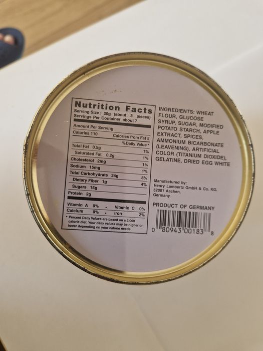 Puszka z pozytywka vintage Lambertz