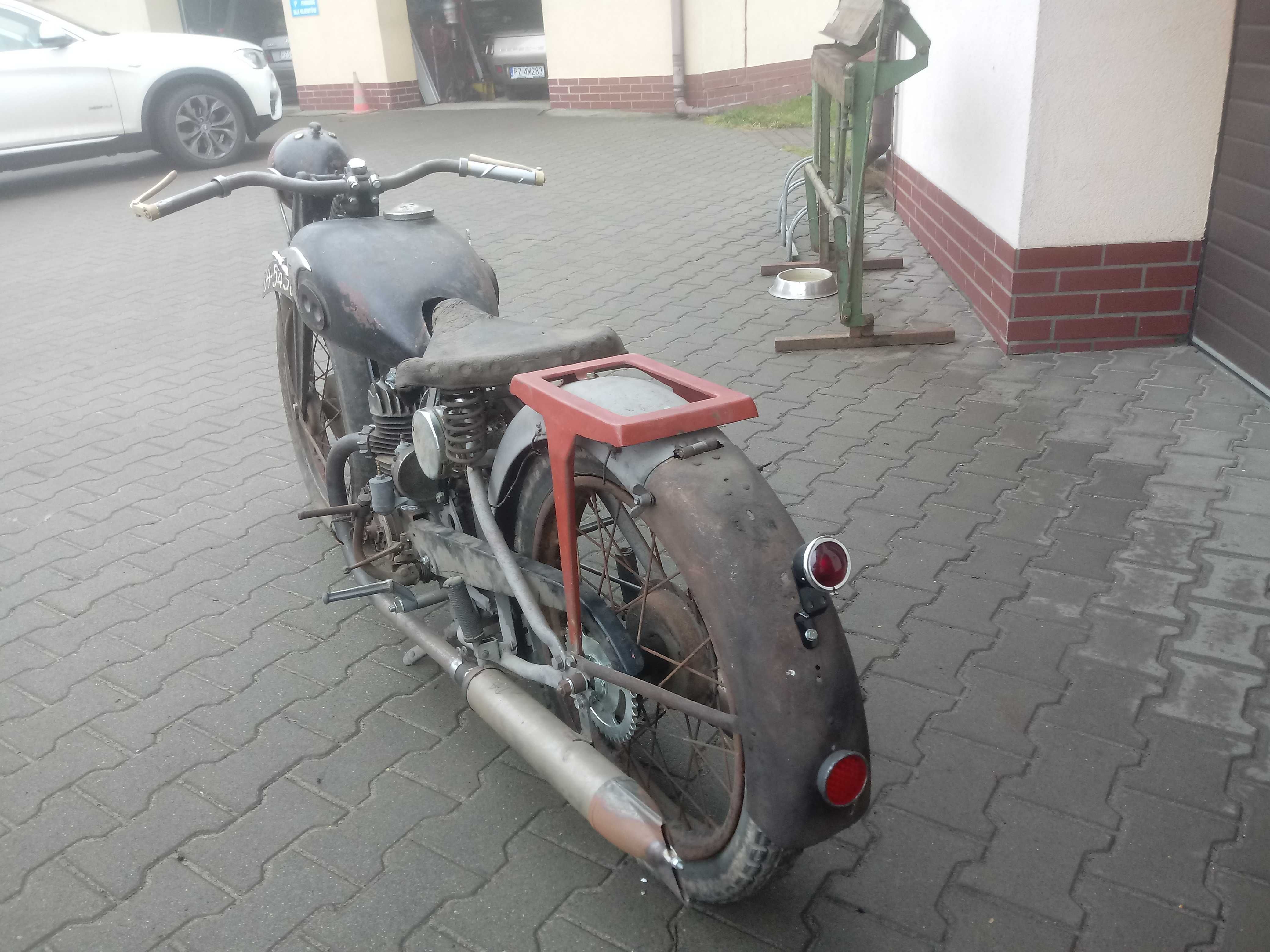 Motocykl Zundapp DB 200 - 1936 rok, Kompletny 98 %, Nowe części