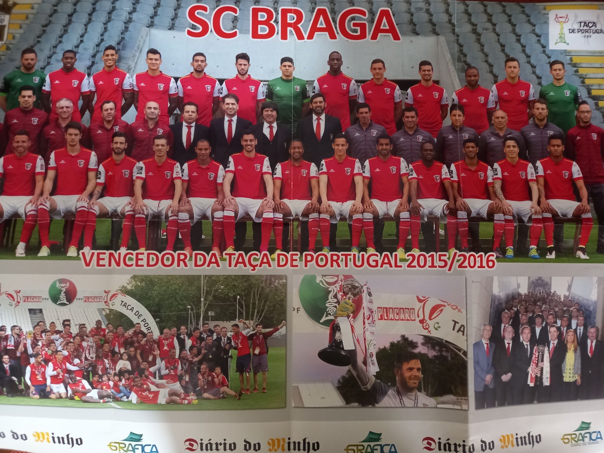 Taça de Portugal 2015/2016 S. C. de Braga o super poster