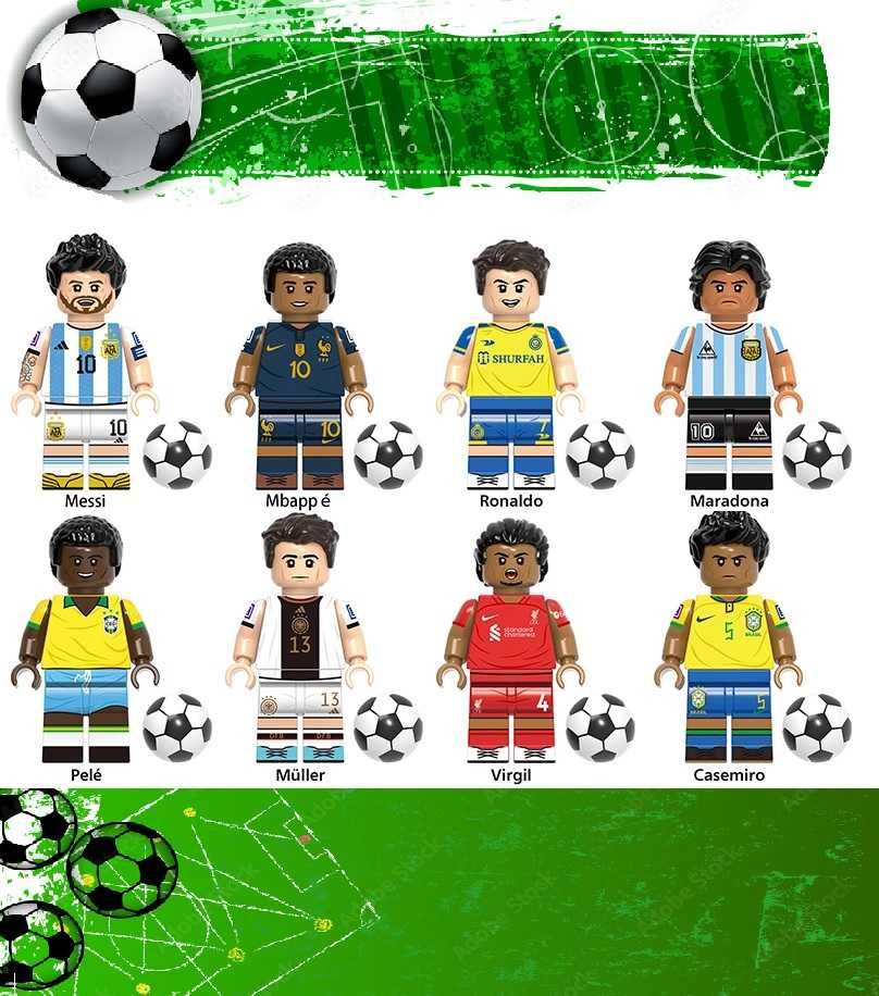 Coleção de bonecos minifiguras Futebol nº10 (compatíveis Lego)