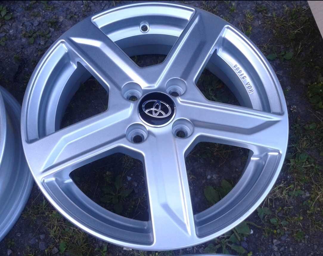 oryginalne felgi nowe r15 toyota aygo yaris iq 107 c1 4x100 5j brock
