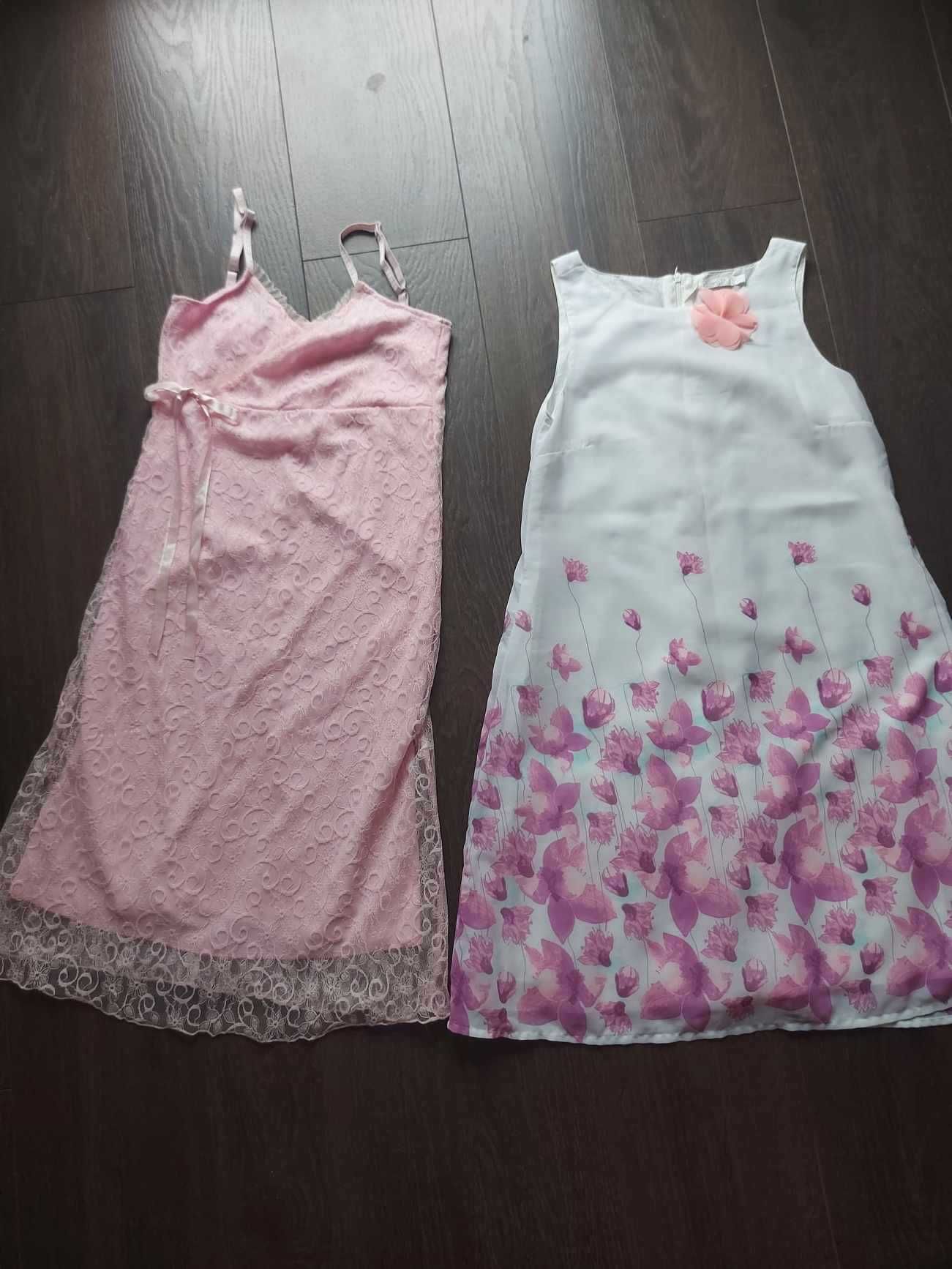 Dwie, letnie sukienki w rozm. 158- 164, s