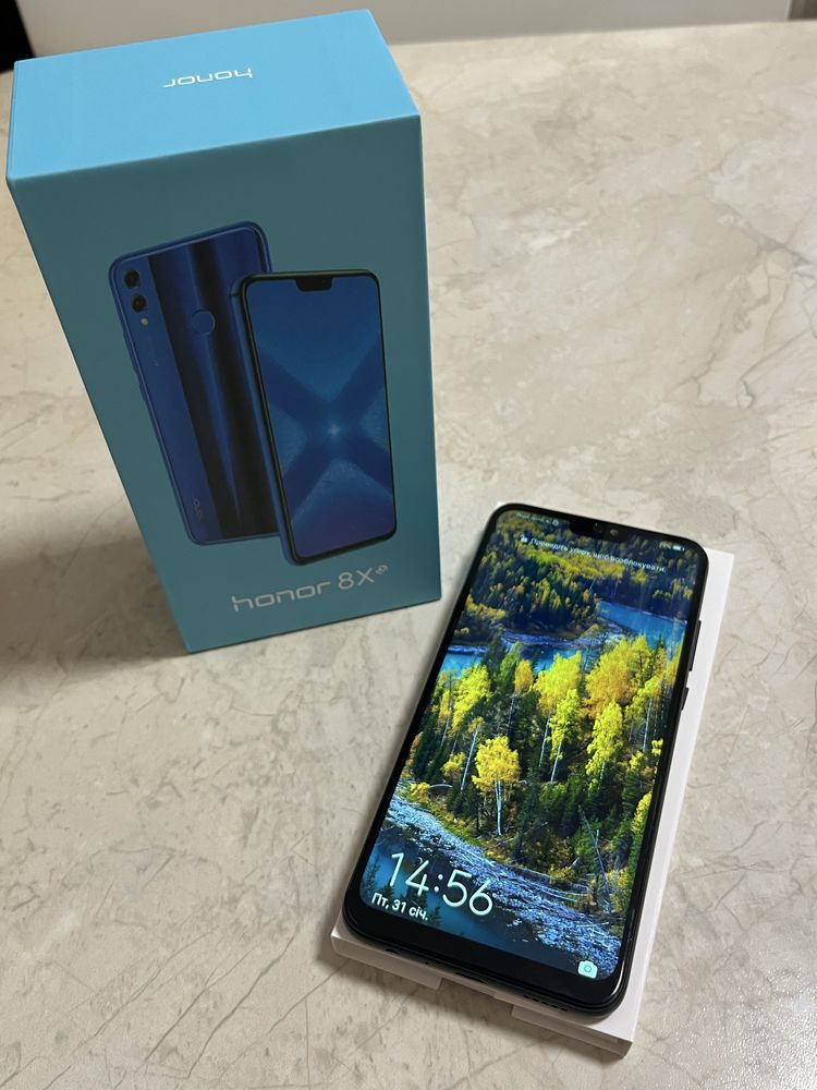 Нові! Huawei HONOR 8X 6/128 Black в комплекті +чохол+захисне скло.