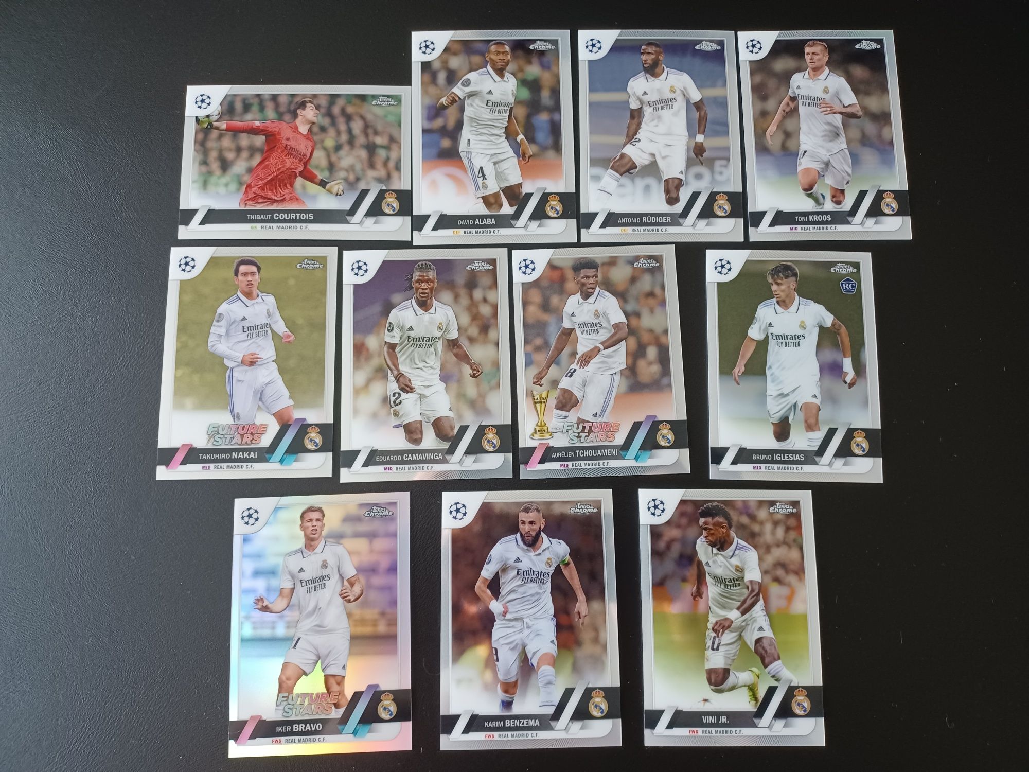 Футбольные карточки Topps Chrome Real Madrid