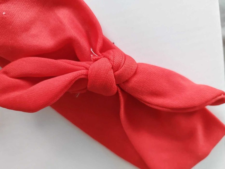 Opaska czerwona kokarda uniwersalna