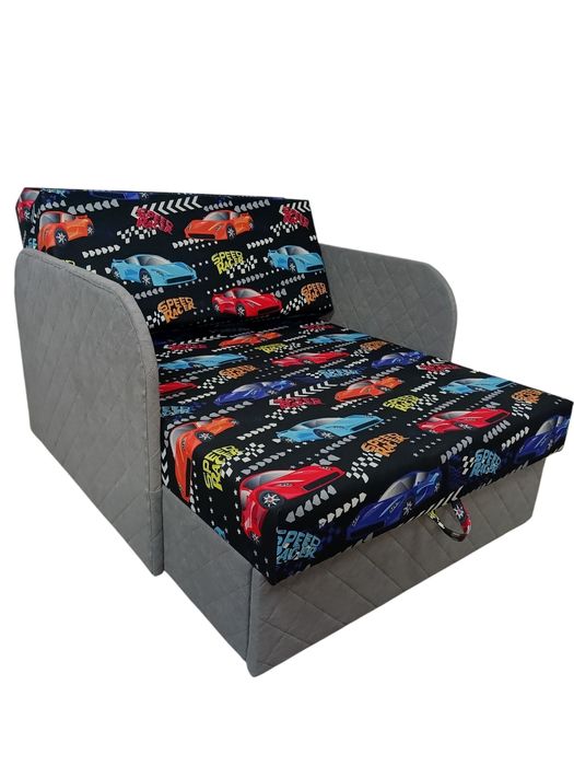 Łóżko fotelik z funkcja spania i pojemnikiem na pośćiel HIT!