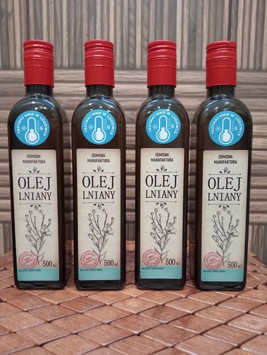 Promocja-Olej lniany-4 x 500ml.