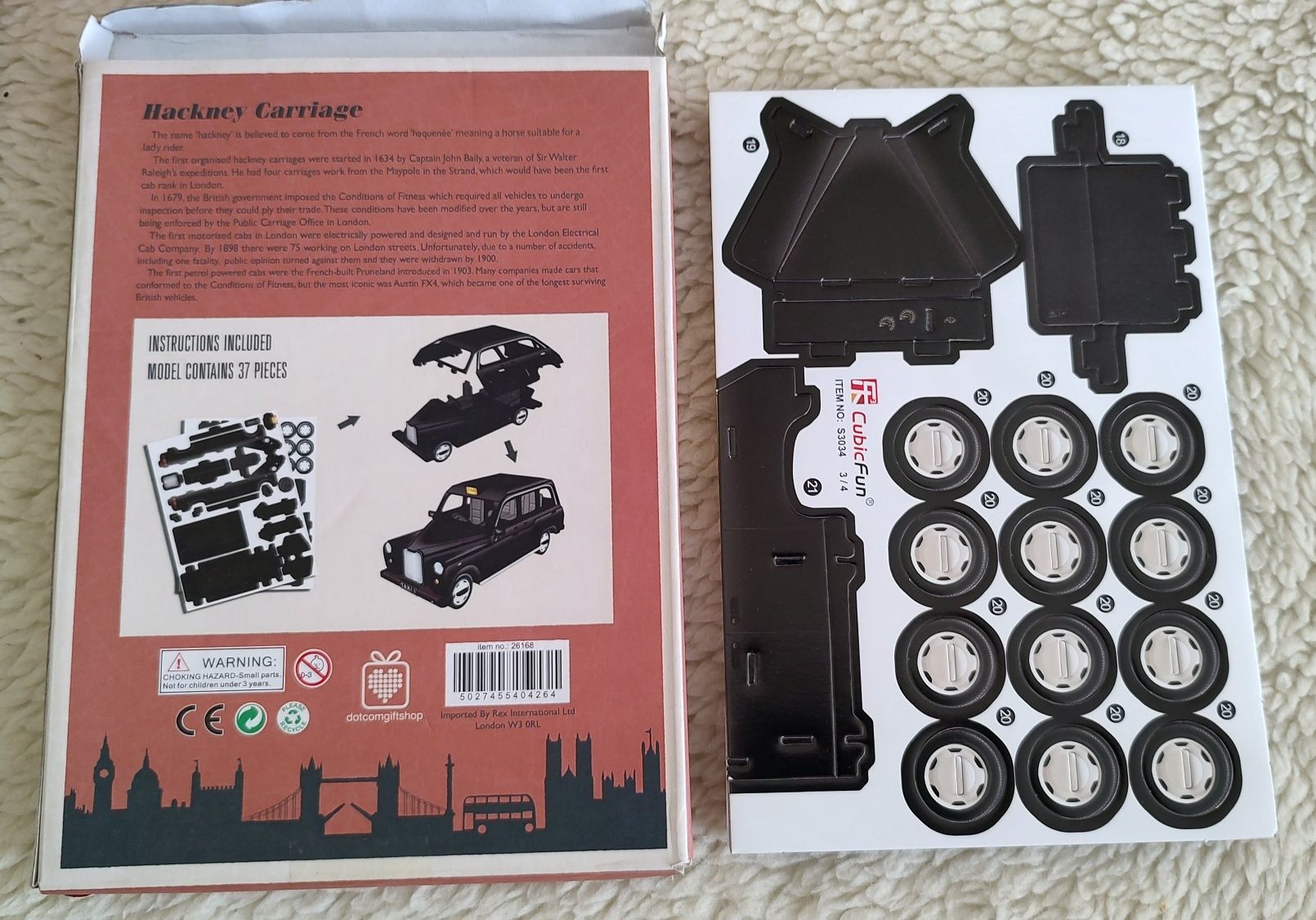 Papierowy model Hackney Carriage z serii Make your own