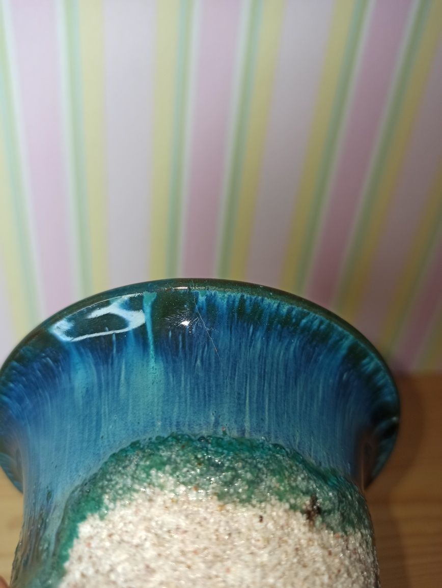 Kubek Pitagorasa kielich sprawiedliwości ceramiczny vintage FAT lava