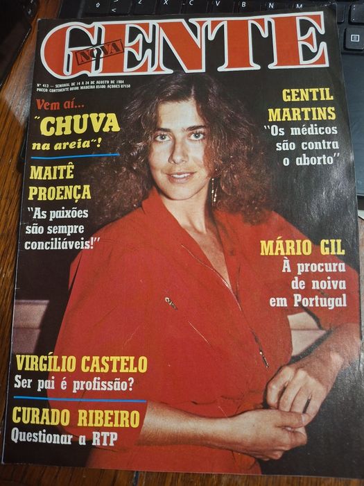 Revista nova gente ano 1984 capa Maite Proença
