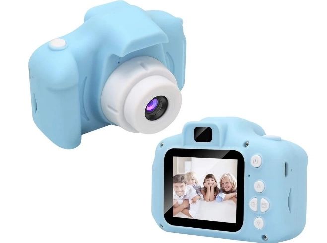 Камера цифрова дитяча з функцією відео та 2.0″ дисплеєм Синя