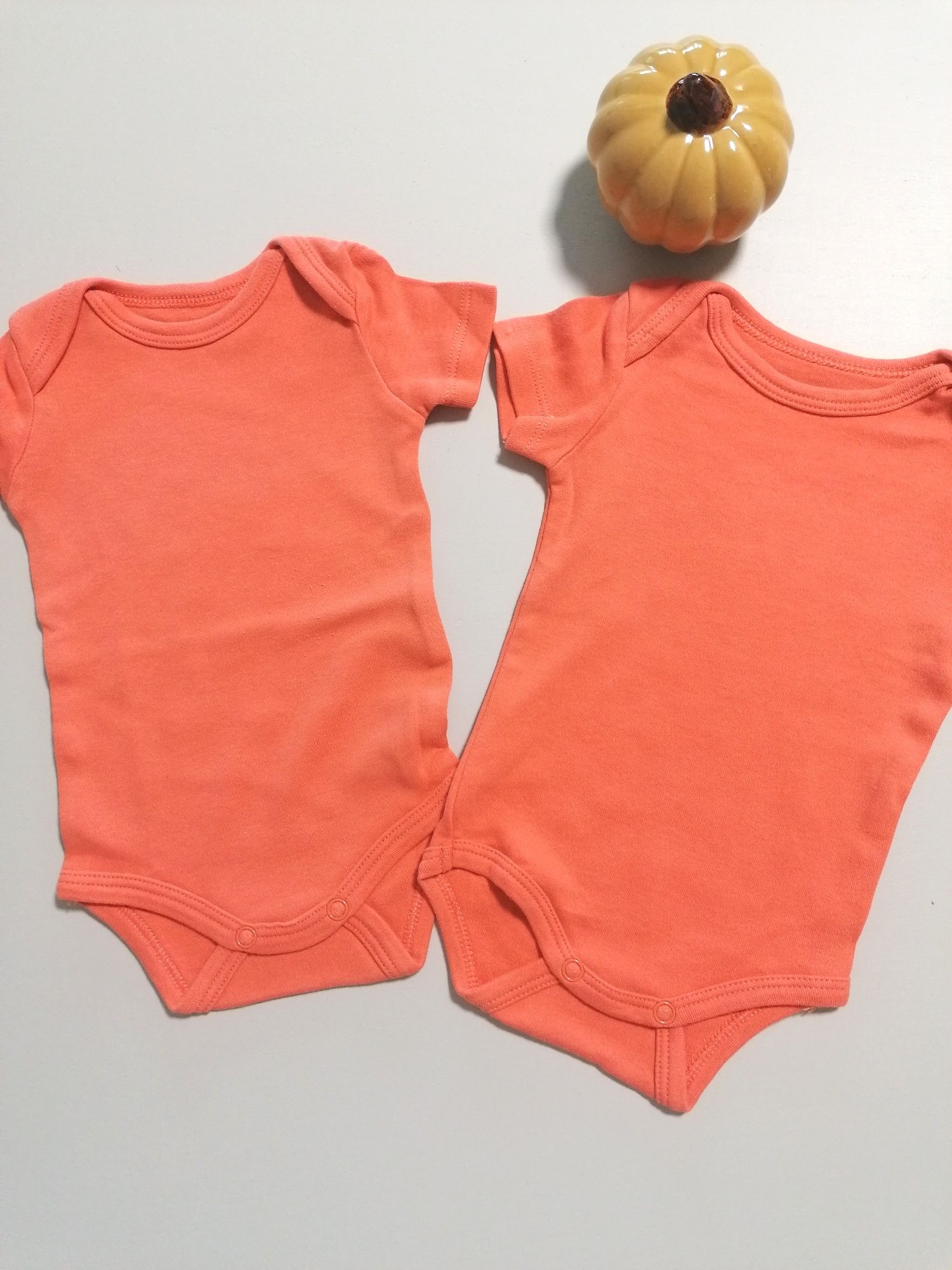 Pack 2 Bodies de Bebé Laranja Coral