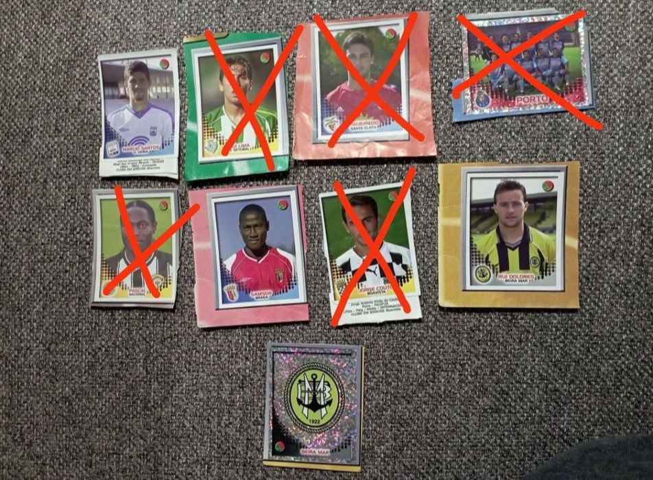 Cromos recuperados Futebol 2002/2003