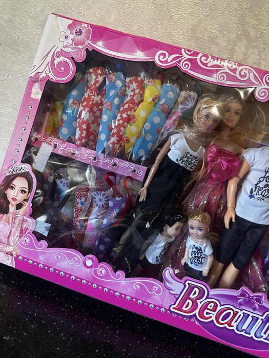 Набір ляльок подарунок дитині на Святого миколая, Сімʼя ляльок